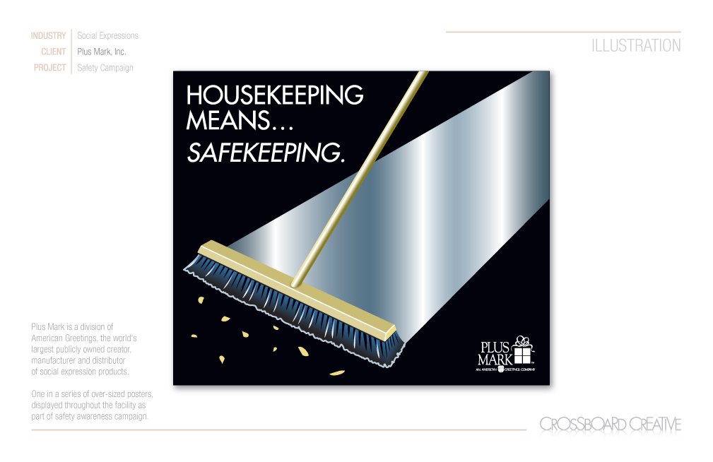 Plus Mark safety poster