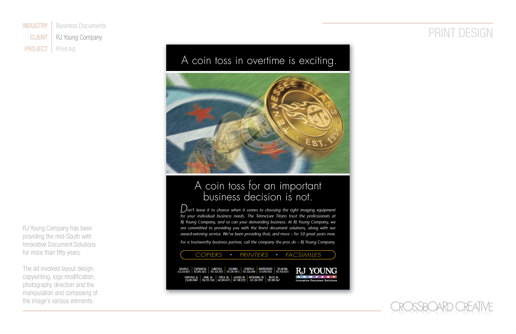 RJ Young print ad