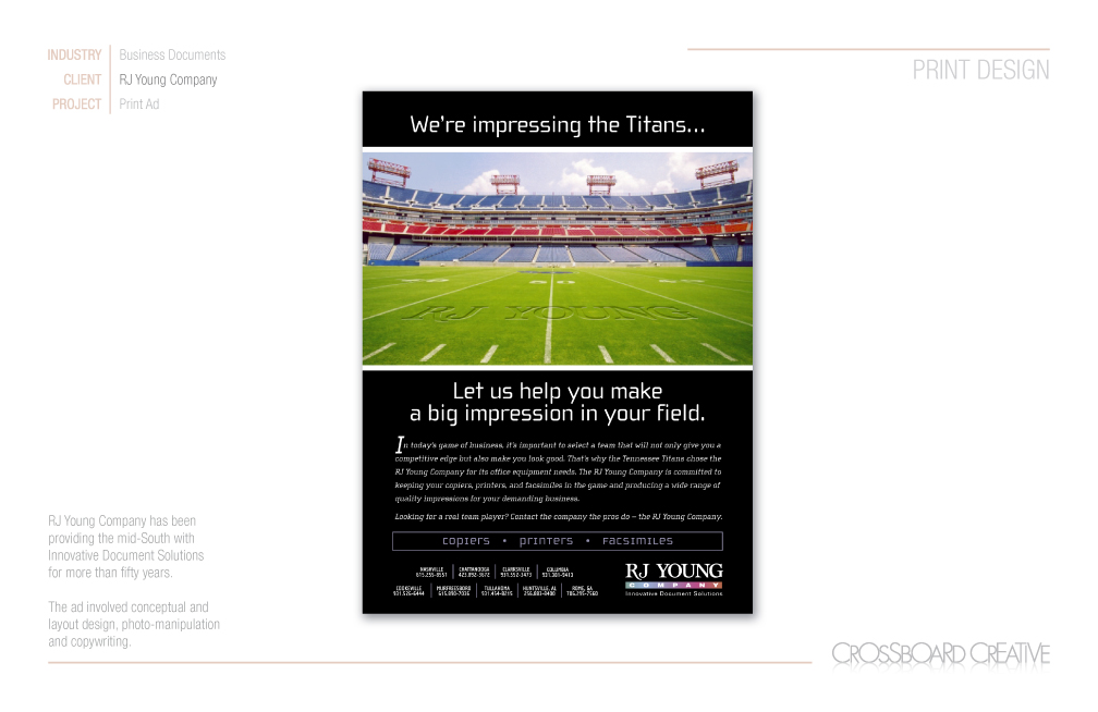 RJ Young print ad