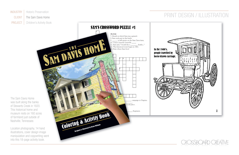 The Sam Davis Home activity book
