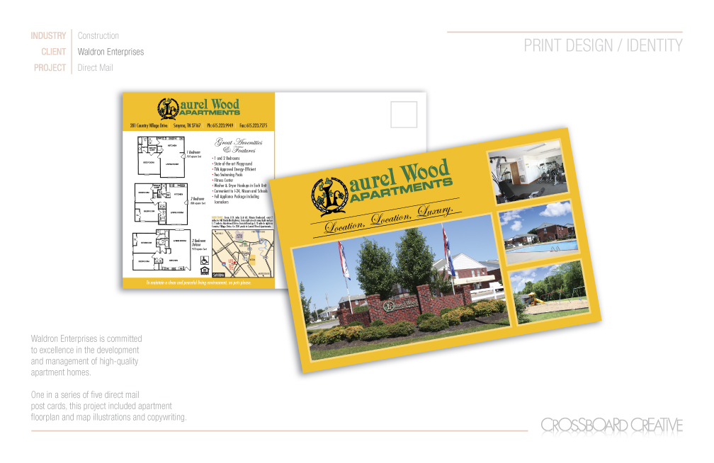 Laurelwood Apartments postcard